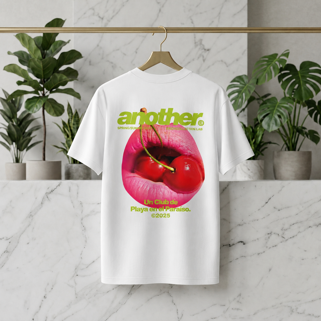 Camiseta Another Blanca Cherry Lips