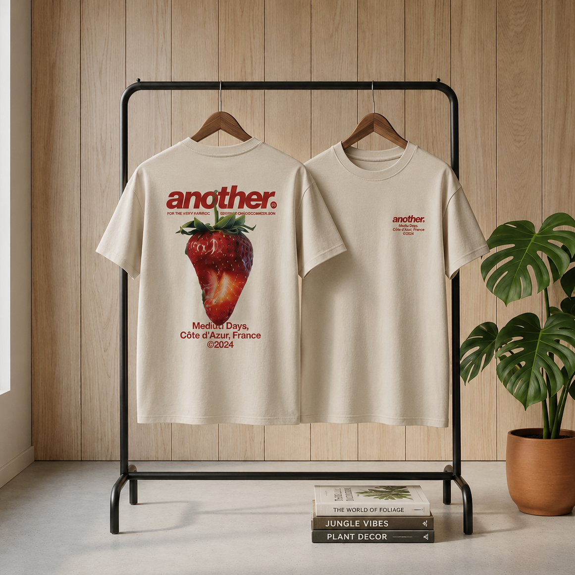 Camiseta Another Beige Strawberry