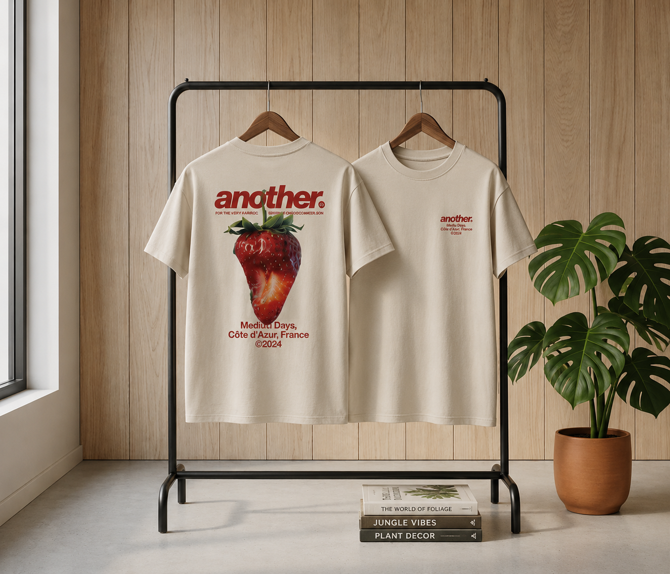 Camiseta Another Beige Strawberry