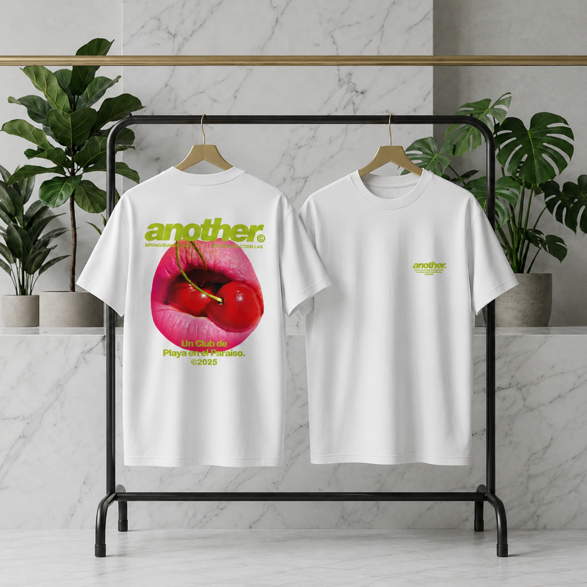 Camiseta Another Blanca Cherry Lips