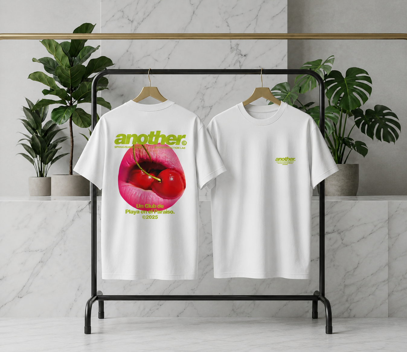 Camiseta Another Blanca Cherry Lips