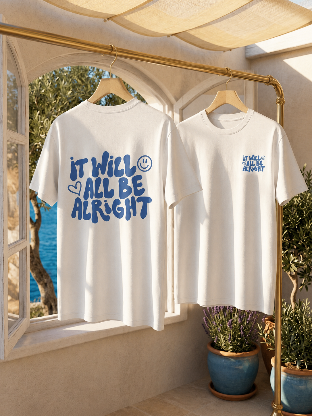 Camiseta Blanca "It Will All Be Alright"