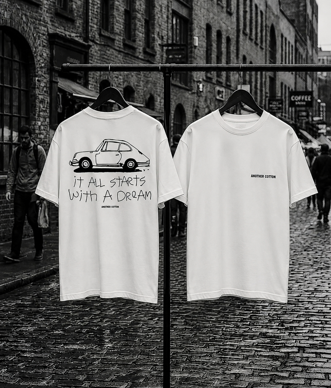 Camiseta Blanca "It All Starts With A Dream"