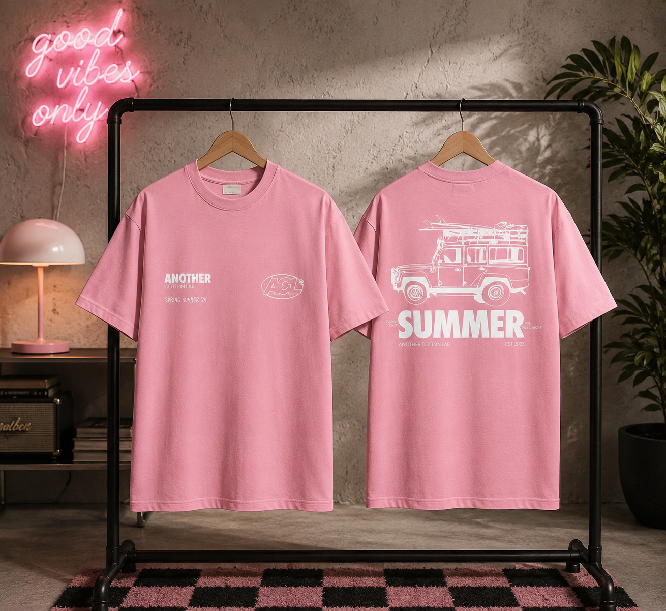 Camiseta Rosa "Summer"