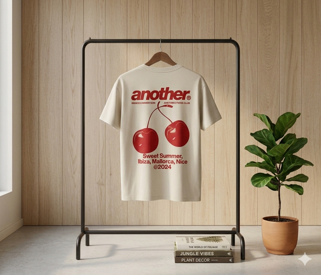 Camiseta Another Beige Double Cherry