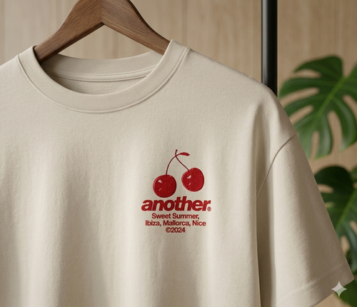 Camiseta Another Beige Double Cherry