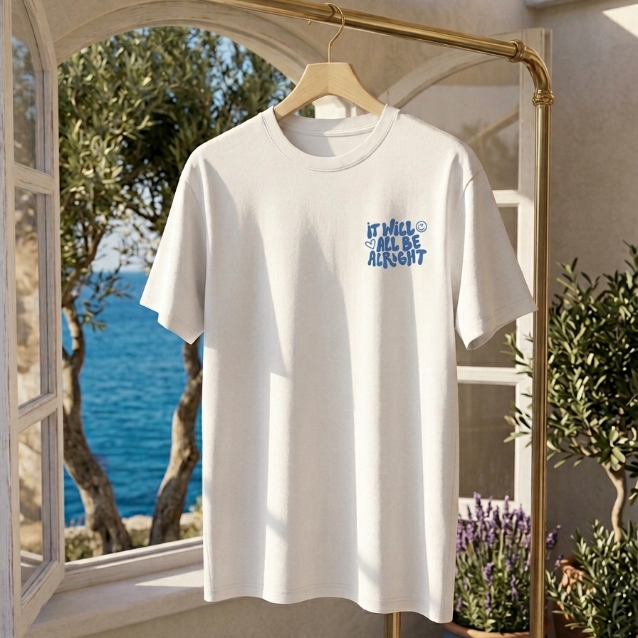 Camiseta Blanca "It Will All Be Alright"