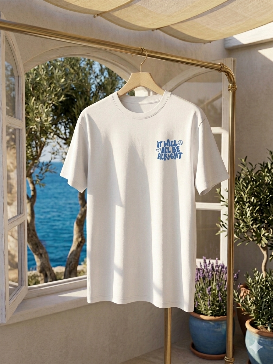 Camiseta Blanca "It Will All Be Alright"